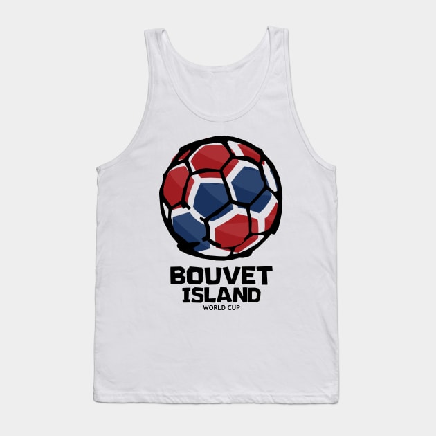 Bouvet Island Football Country Flag Tank Top by KewaleeTee